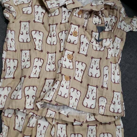 BEARPAW Bear Pajamas 3-6 mths Outfit - Picture 1 of 6